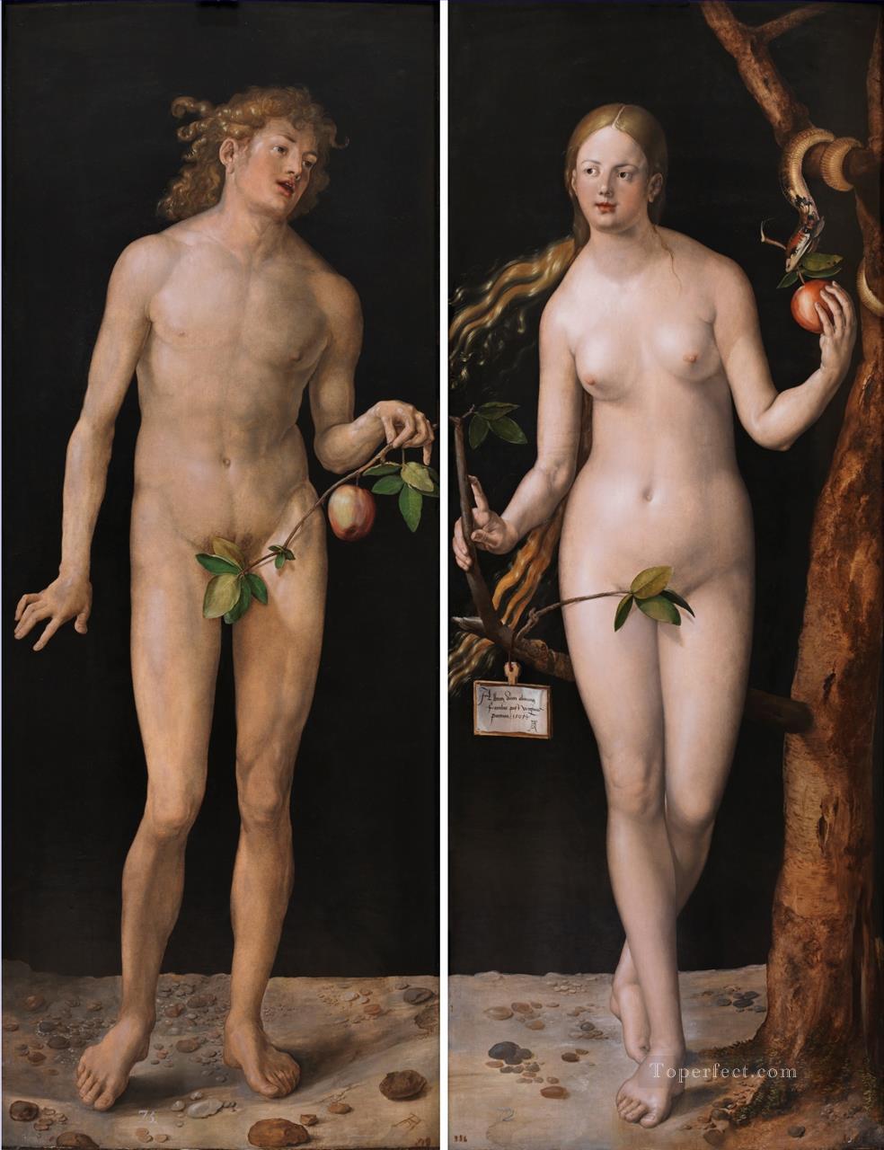Adam and Eve Albrecht Durer Oil Paintings